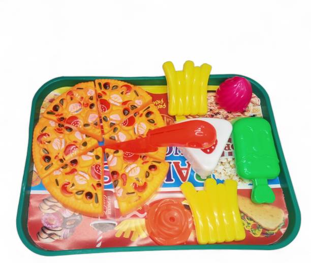 Deeshora Pizza Ice cream Kandy Set Home Activity Play Pizza Set Toy for Kids