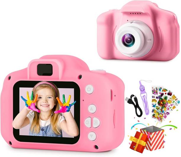 CADDLE & TOES Kids Digital Camera Hd/20mp/4x Zoom + Decorative Stickers