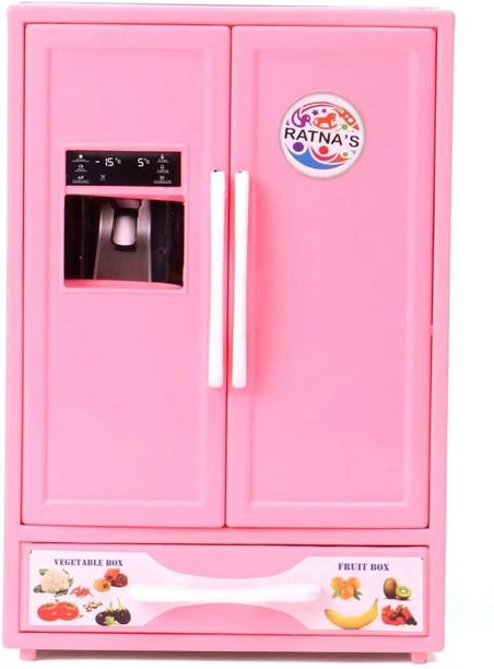 BKDT Marketing Refrigerator/ Kitchenware Toy for Kids with Accessories - Ice Trays, Butter Box