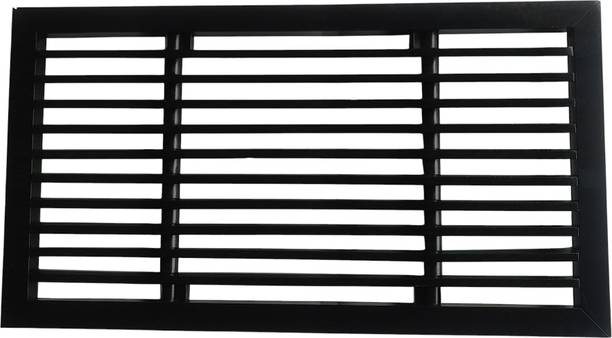 Om airflow Aluminium Powder Coated Grill,12"*6" BLACK|Ventilation grill|ac grill|duct jali Internally Braced Roof Air Ventilator