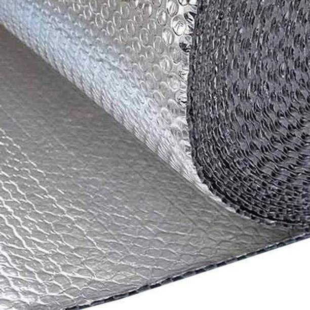 Buildingshop Aluminium Heat Insulation 300 GSM (8 mm) Sheet - (1.2 Mtr X 2 Mtr) Silver Silver Roof Shake