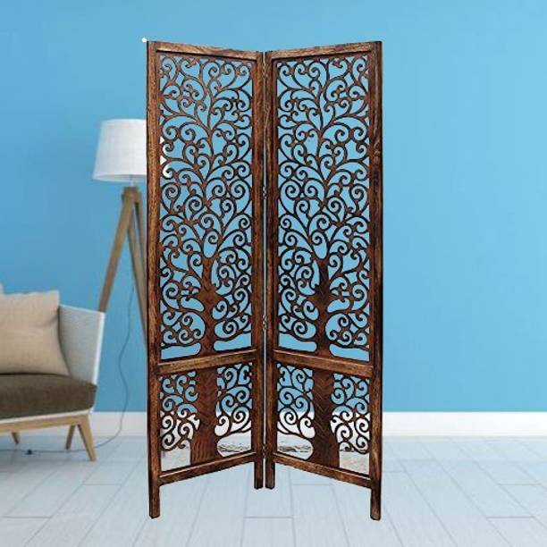 Soul Light Art Wooden Room Partition/DividerHandicrafts Tree Pattern (2 Panel) Solid Wood Decorative Screen Partition