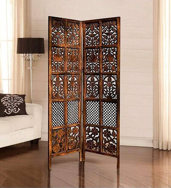 Soul Light Art Wooden Room Partition | 2 Panel| Room Divider Partition Solid Wood Decorative Screen Partition