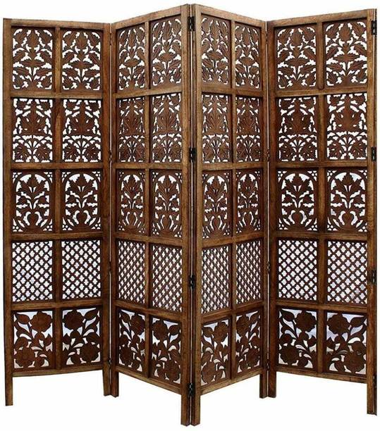 wooden luxury 4 Panel Wooden Room Partition & Room Divider Screen Partition Solid Wood Decorative Screen Partition