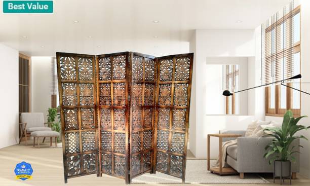 Soul Light Art Solid Wood Decorative Screen Partition