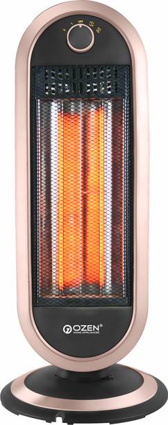 ozen home appliances Pillar Oscillation Room Heater for Home | Dual Heating Mode, Overheat Protection Halogen Room Heater