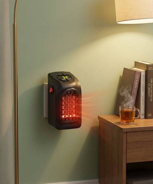 BSRENTERPRISEZ Handy Heater-f/ Mini Portable Electric Led Fan Handy Heater For Bedroom, Office Portable 400Wt Electric Handy Heater with Button Controls For Bedroom & Office Fan Room Heater