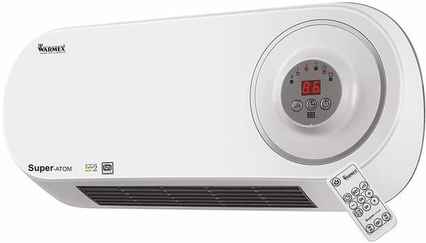 Warmex Home Appliances Super Atom 1000/2000 Watts with Remote Wall Mount PTC Fan Room Heater
