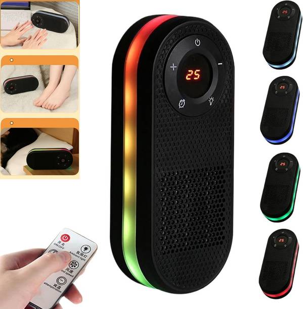 parspar Plug-In Wall Heater with Remote, LED Display & Quick Ceramic Heating Fan Room Heater