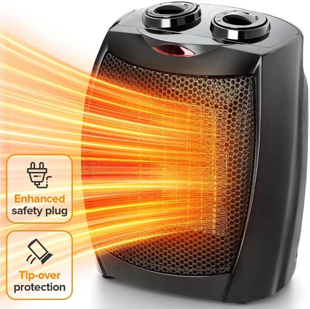 Vozica Portable Heater 1500 Watt Fan Noiseless Room Heater for Home Bedroom in Heater Fan Room Heater
