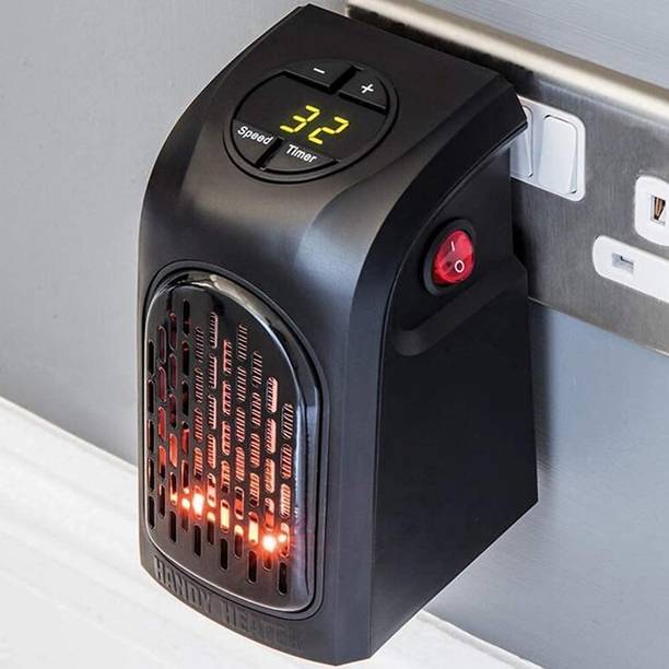 BSR एंटरप्राइज़ेज Handy Heater-f/ Mini Portable Electric Led Fan Handy Heater For Bedroom, Office Portable 400Wt Electric Handy Heater with Button Controls For Bedroom & Office पंखा रूम हीटर
