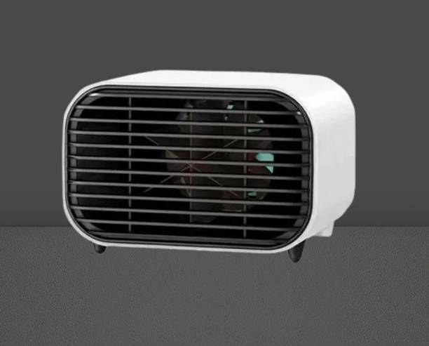 Xydrozen Mini Fan Heater Energy Saving Quiet Electric Portable Standard Fan Room Heater