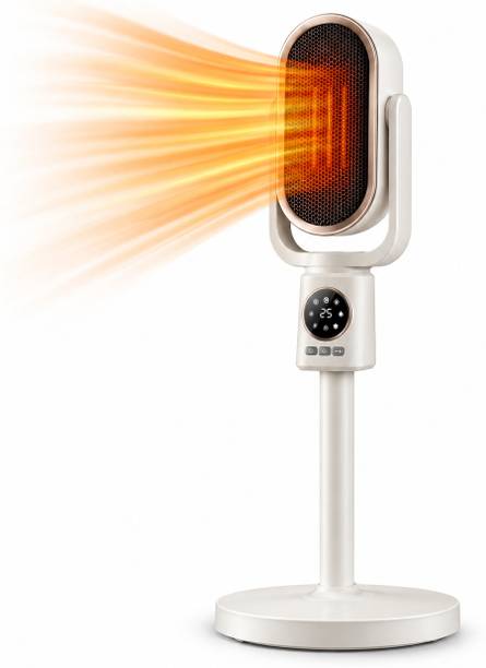 DRUMSTONE Portable PTC Ceramic Heating and Cooling Fan with Remote Control Radiant Room Heater