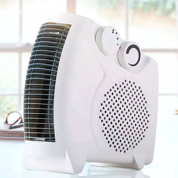 Melbon 3 Fin 2000-Watt Power Energy Saving 30% Fan Heater (Black) Silent Room Heater Fan Blower 3 Month Warranty Heat control Double Nob control Fan Room Heater