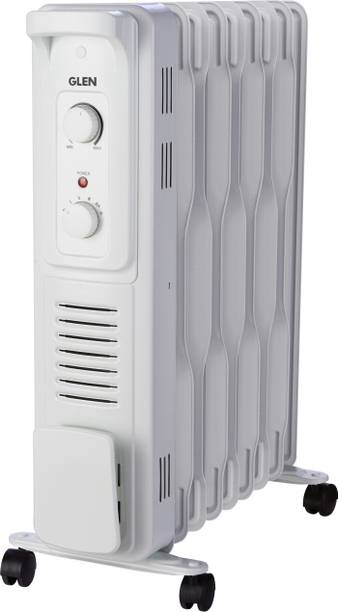 Glen HA7012OR9 Electric 9 Fin Oil Filled Radiator Room Heater wit