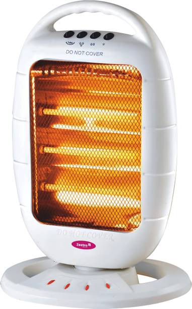 ZESTRO Heat X3 | 1200-Watt Room Heater | Wide-Angle Oscillation | Halogen Room Heater
