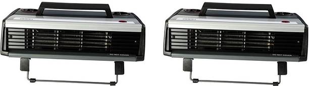 USHA HC 812 T Heat Convector Pack of 2, 2000 W Black Fan Room Heater
