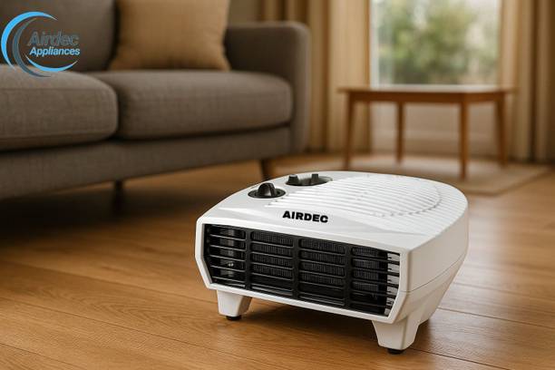 AIRDEC Warmpat ISI Certified 1000 W / 2000 W All in one silent Copper Motor Fan Room Heater