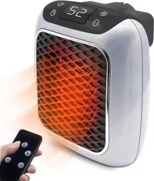 Pyrros Electric800WHeaterWithRemoteSpeedcontrolTimerWalltHeaterforOffice Fan Room Heater