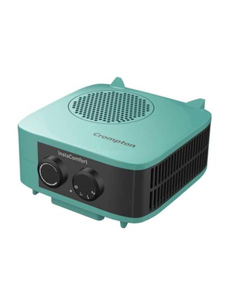 Crompton Insta Comfort Room Heater 2000 Watts Heat Convector with Adjustable Thermostats Hybrid Cyan (ACGRH- INSTACOMFORT) Fan Room Heater