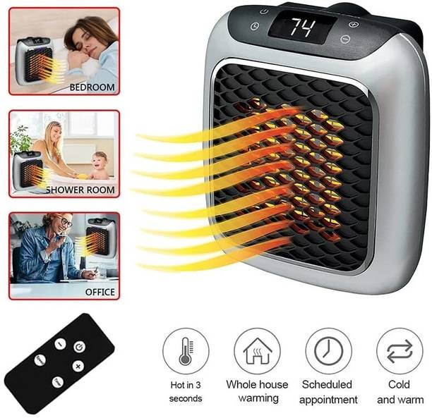 ALAKHEXPORT Handy Heater Turbo 800 Wall Outlet Small Space Heater with Adjustable Thermostat Portable Room Air Purifier