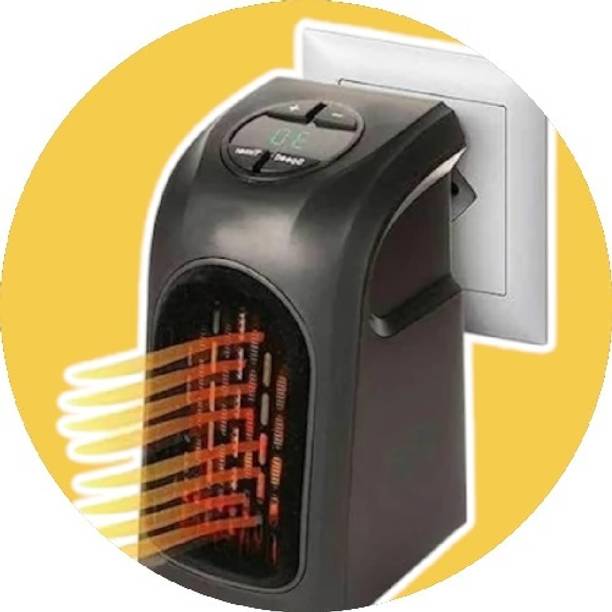 KRITAM Wall Mount Personal Electric Mini Plug in Handy Heater Fan Room Heater