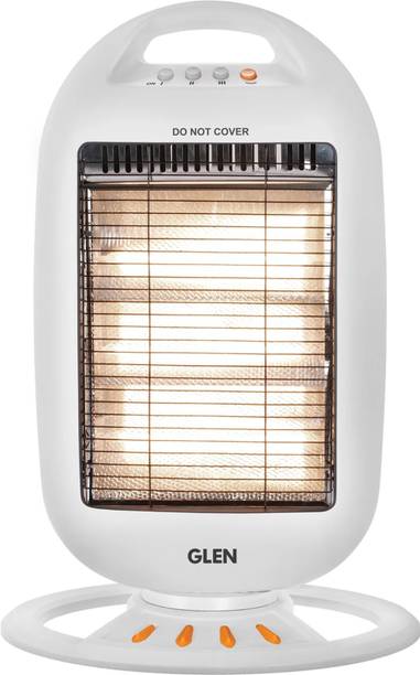 Glen Electric Carbon Room Heater with 3 Heat Settings - HA7016CH Halogen Room Heater