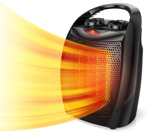 LACCO Small Space Heater, 1500W Electric Heater Mode Thermostat Low Noise Fan Room Heater