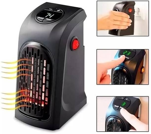KGDA Adjustable Timer Portable Plug-In Digital Electric Heater Fan Room Heater