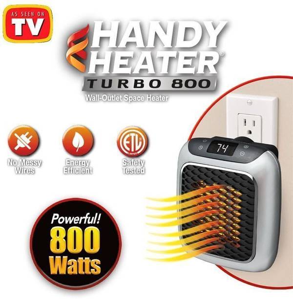 Radhe New Digital Handy Heater | Portable Room Heater Plug-In Space Heater Fan Room Heater