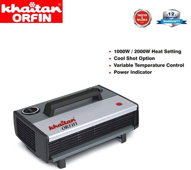 Khaitan Orfin KO 2108 2000-Watt Fan Room Heater Overh...