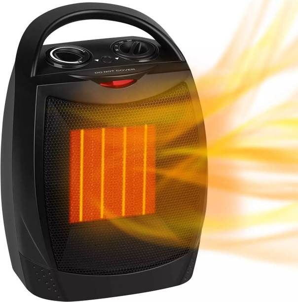 Keekos Electric Heater Fan ,Wall-Outlet Bedroom, Living, Plug-in Wall LED Display Halogen Room Heater