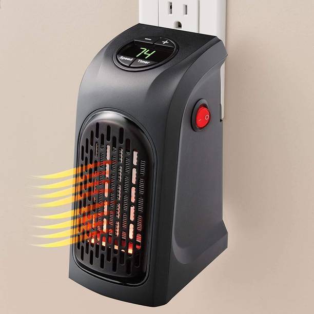 rendol HEATER-01 Wall-Outlet 400 Watts Electric Handy Room Heater Fan Room Heater