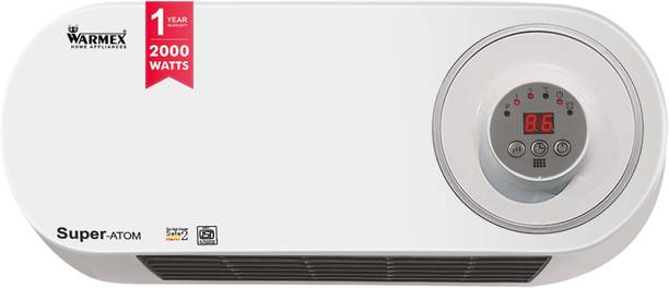 Warmex Home Appliances Super Atom 1000/2000 Watts with Remote Wall Mount PTC Fan Room Heater