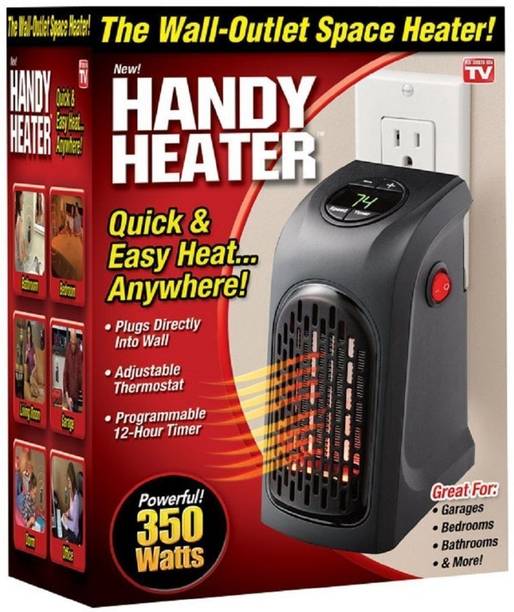 BROWNLADY Handy Heater-f/ Mini Portable Electric Led Fan Handy Heater For Bedroom, Office Fan Room Heater