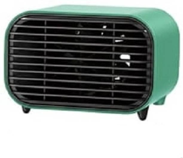 Xydrozen Mini Fan Heater Energy Saving Quiet Electric Portable-Green Standard Fan Room Heater