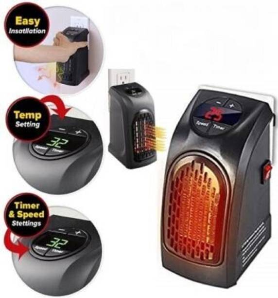 Teksqr portable handy heater space heaters indoor Small Space Fan8 Fan Room Heater