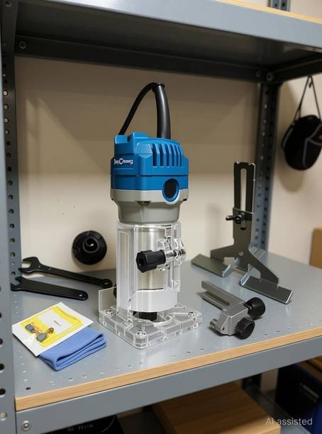 MPT Dongcheng DMP04-6 6.35mm Milling Cutter Diameter 550W Electric Trimmer Power & Hand Tool Kit
