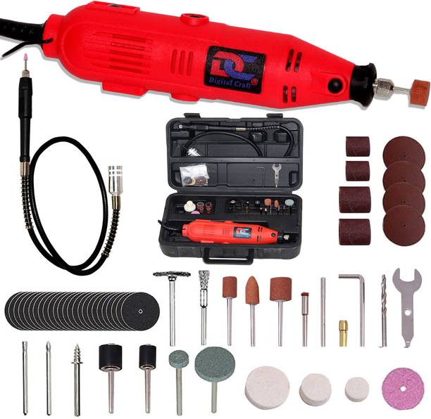 Digital Craft Electric Rotary Die Grinder 130W – 6 Speeds, 40 Tools, for DIY & Crafting Cut, Grind, Smooth & Polish Rotary Tool