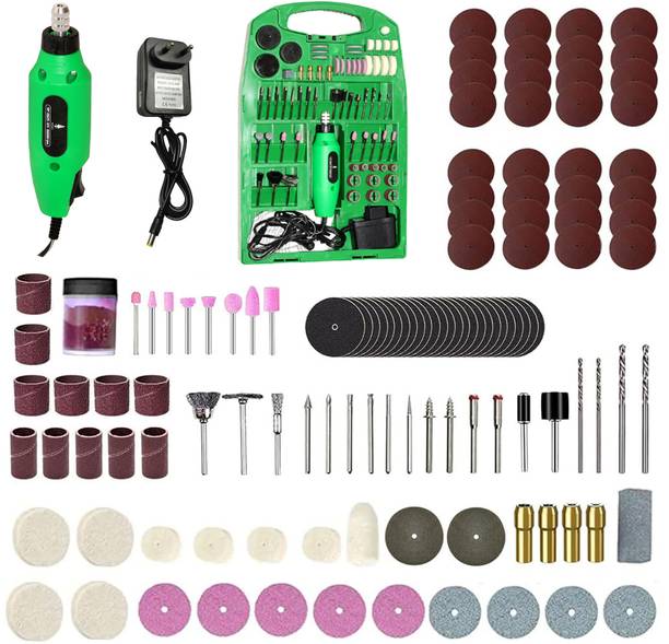 Digital Craft 12V Mini Rotary Tool Kit – High-Speed 16,000 RPM Die Grinder with 123-Piece Accessories Set for Wood Carving, Cutting, Polishing & DIY Crafting Rotary Tool