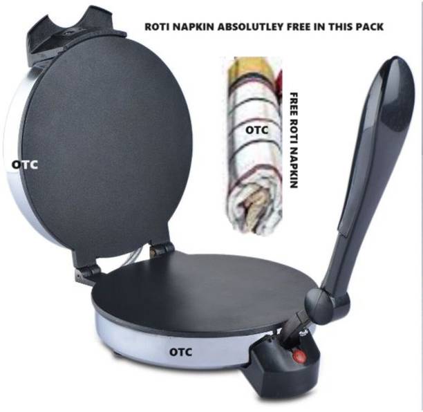 OTC Free Roti Napkin In This Pack NK-8 Non Stick Electric Roti and Khakra Maker