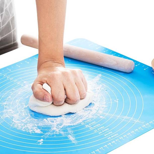 AMNSEXIM Customizable Silicone Folding Non-stick Rolling Dough Mat Roti and Khakra Maker