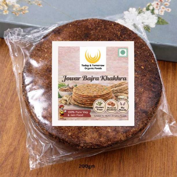 Today & Tomorrow Organic Foods Jowar Bajra Khakhra 200gm Roti and Khakra Maker