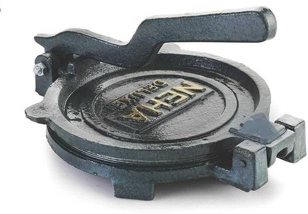 Neha New Durable Roti Maker 8.5 Inch Heavy SS Plate Dump Press Kitchen Machine Roti and Khakra Maker