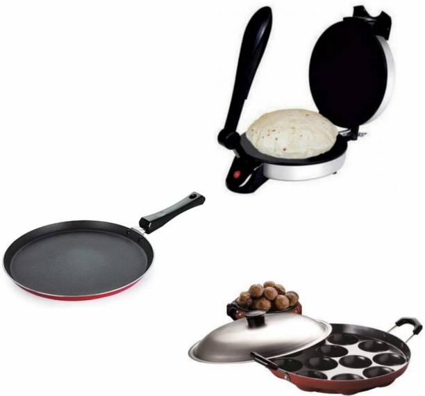 Viyasha ® Combo Pack Of Dosa Tawa | idli Maker AAA Quality Roti and Khakra Maker