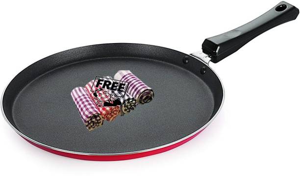 OTC Free 4 Pcs Napkin 28 cm Dosa Tawa | Healthy Non-Stick Coating ||DS-5 Roti and Khakra Maker