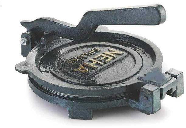 Neha New Durable Roti Maker 8.5 Inch Heavy SS Plate Dump Press Kitchen Machine Roti and Khakra Maker