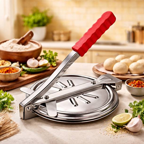 CKPAI Stainless Steel Roti Press | Heavy Duty Chapati Maker Machine | Manual Roti and Khakra Maker