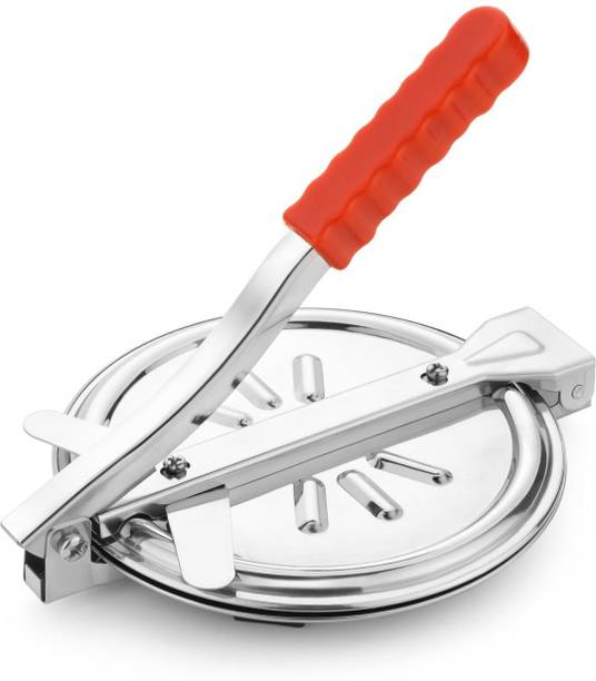 forsel Stainless Steel Chapati Press, Chapati Maker Roti Maker With Spatula and Brush Roti and Khakra Maker