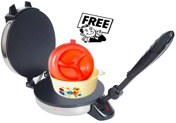 ECO SHOPEE Free Casserole With Non Stick Electric CS-1 Roti/Khakhra Maker